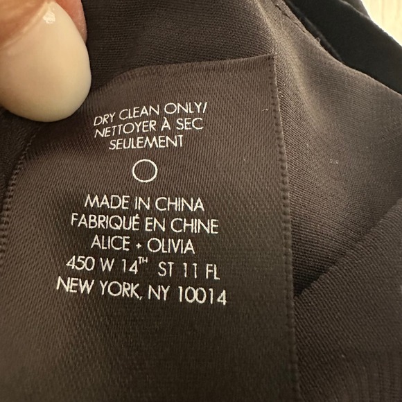 Alice + Olivia Black Silk Velvet Spaghetti Strap Top XS - Picture 6 of 6